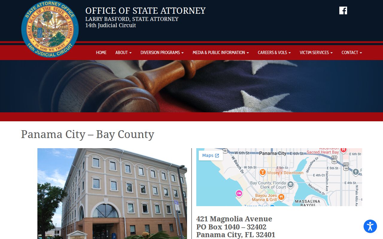 State Attorney office information for Bay County criminal cases